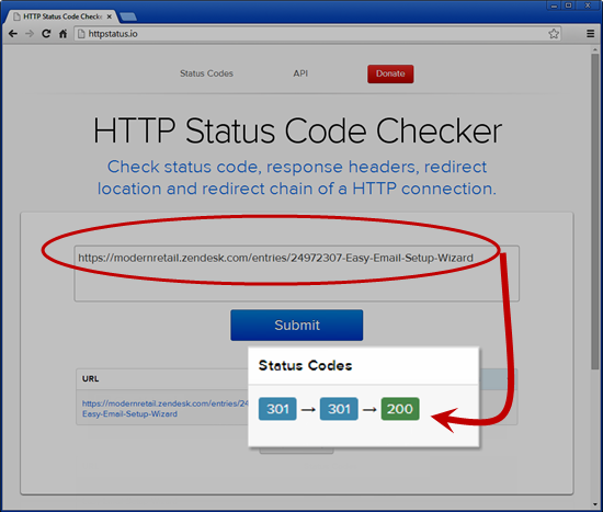 Check HTTP Response Status Codes