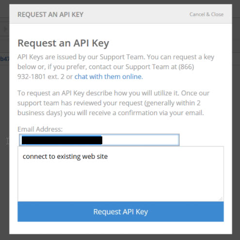 Generating An API Key – Help & Resource Center